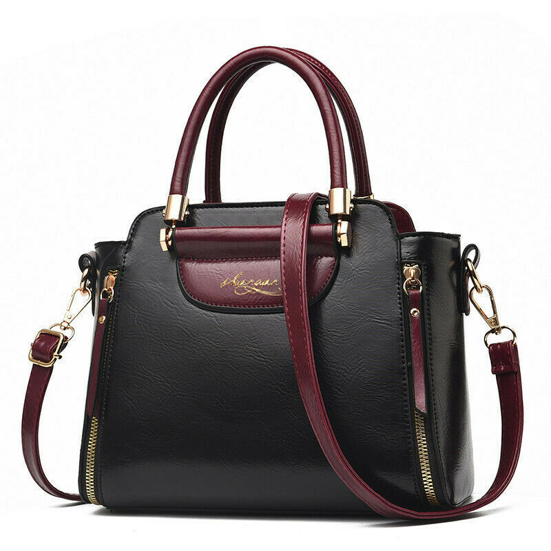 New Women's PU Leather Bag Tote Purse Shoulder Messenger Satchel Handbag