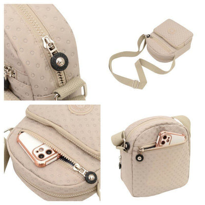 Vintage Shoulder Bag Crossbody Purse Nylon Handbag Satchel Tote Nylon Shell Bags