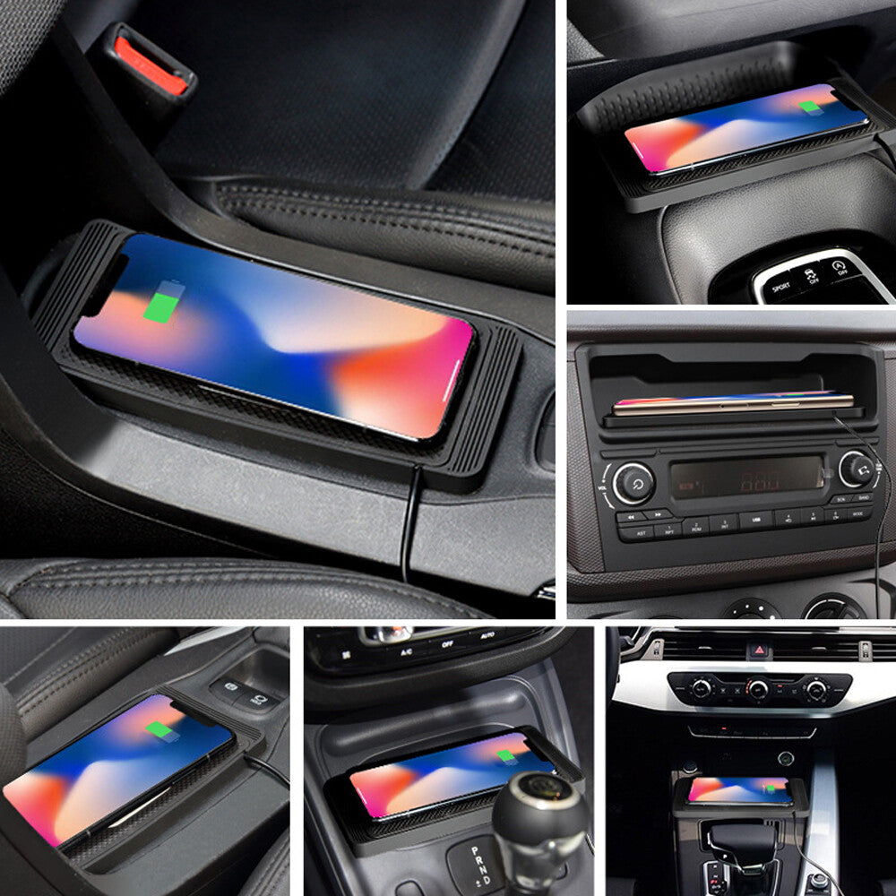Wireless Car Phone Charger Fast Charging PadMat For iPhone Samsung Universal LOT