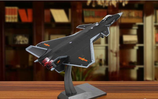 TEERBO J-20 Heavy Stealth Fighter Fire Fang 1/48 diecast plane model aircraft