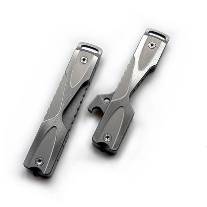 Stainless Steel Bottle Opener EDC Keychain Fidget Decompression Toy Pocket Tool