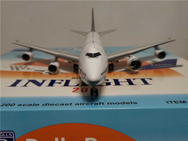 Inflight for Rolls Royce Trent for boeing B747-200 N787RR 1/200 plane model