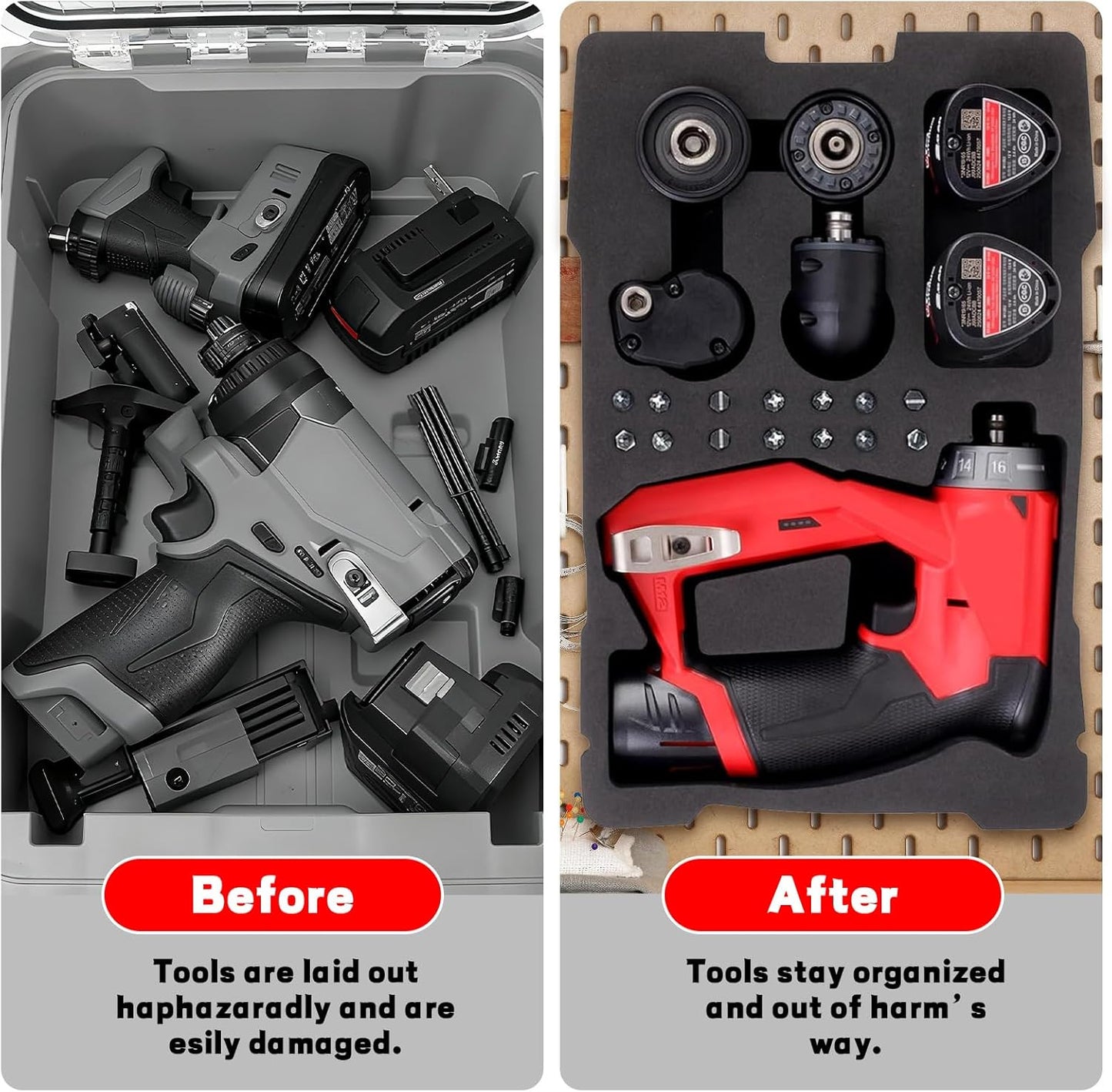 EVA Liner for Milwaukee 48-22 8435 Packout Toolbox, EVA Tool Box Liner Fit for 2