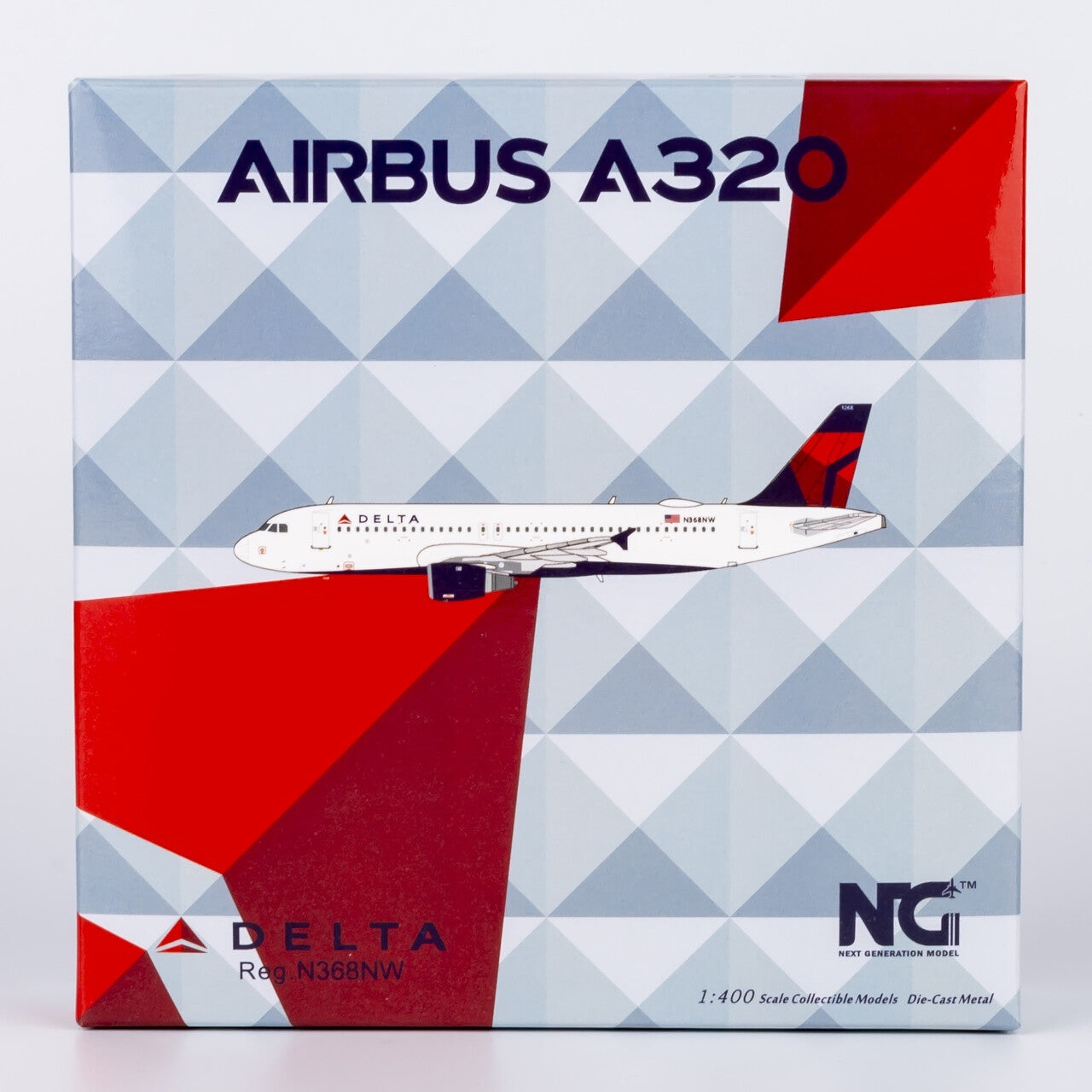 1:400 NGmodels Delta Air Lines Airbus A320 Passenger Airplane Diecast Model