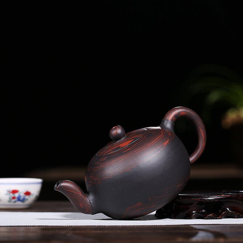 handmade tea pot marked purple clay yixing zisha master pot Chinese kungfu pots