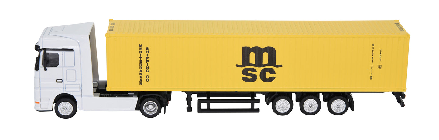 1:87 40GP Metal Shipping Container Truck Model Toy Home Office Decor Gift