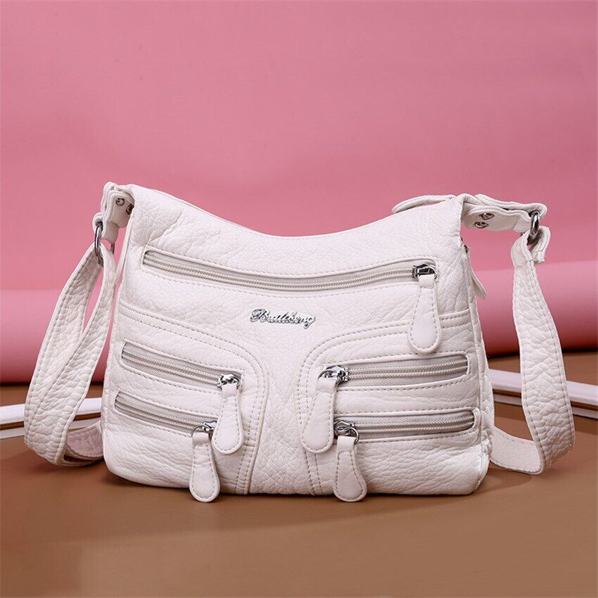 Shoulder Bag Casual Women Bag Leather Crossbody Multi-pocket Ladies Pocket