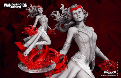 1/24 resin figures model Wanda Crimson Witch Unassembled Unpainted