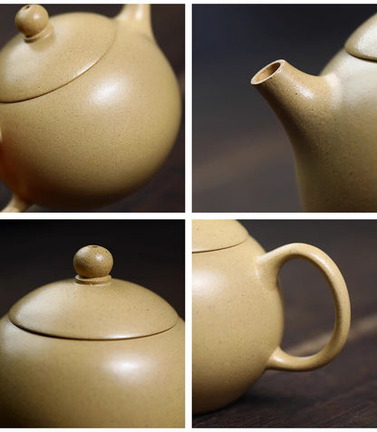 110cc chinese Yixing Handmade Zisha Green Clay Teapot XiShi GongFu Hu Tea Pot