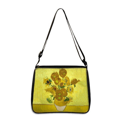 Famous Paintings Handbag Women Shoulder Bags Shopping Bag Canvas Pouch Zipper