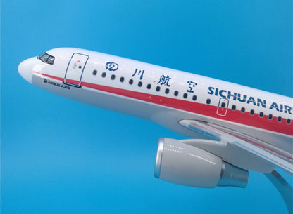 47CM SICHUAN AIRLINES AIRBUS A319 B-6419 Passenger Airplane Resin Aircraft Model