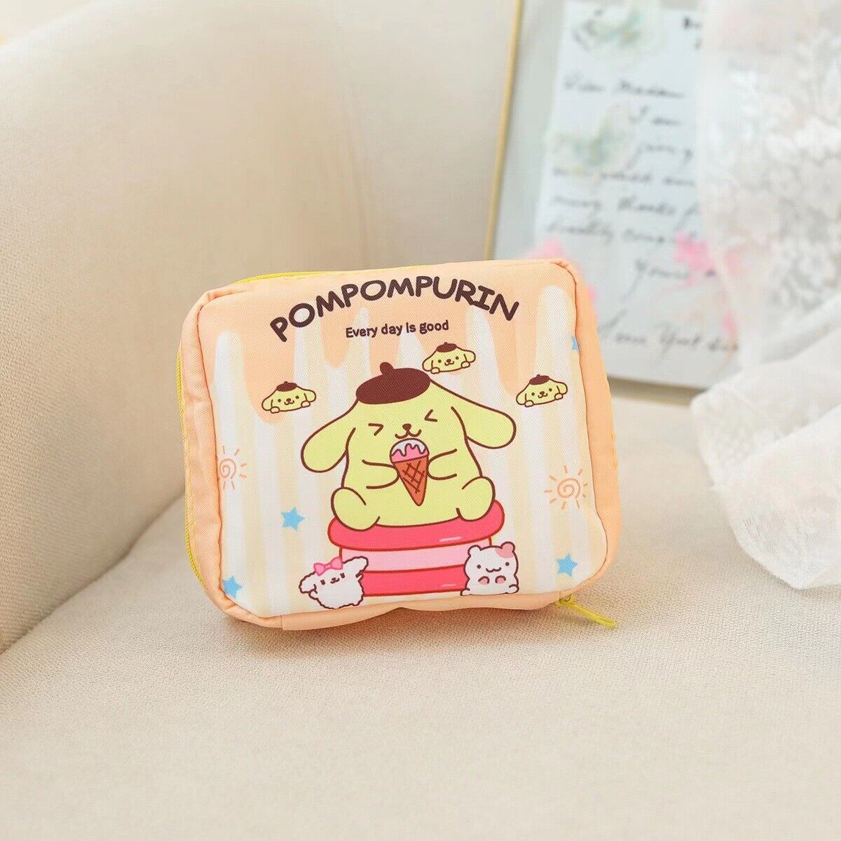 Girls' Portable Cute Jewelry Storage Bag Sanitary Cotton Storage Bag