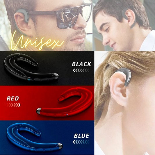 Wireless Bluetooth 5.0 Earpiece Driving Trucker Headset Earbuds Noise Cancelling
