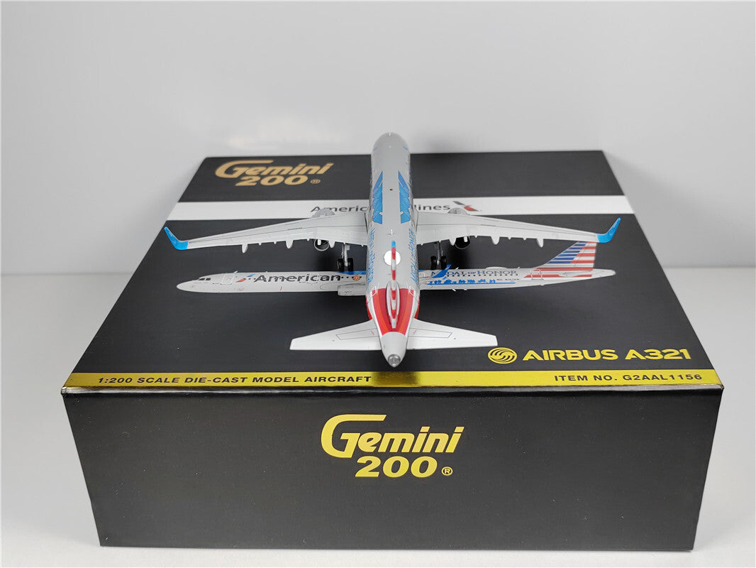 1:200 Geminijets Amercan AIRBUS A321 Passenger Airplane Diecast Aircraft Model