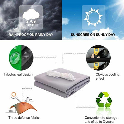 Summer waterproof anti-UV canvas Oxford cloth outdoor rain cover garden 2Ft BBQ