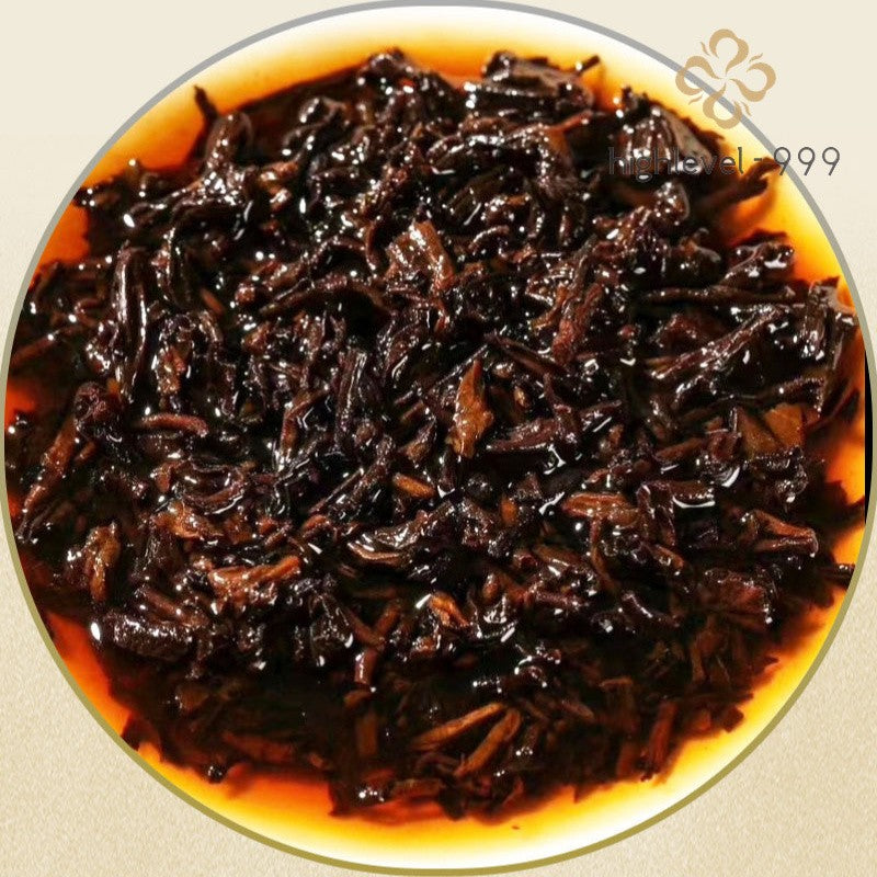 357g Ripe Puer Tea Cake Jinzhen Bailian Yunnan Ancient Tree Fermented Tea
