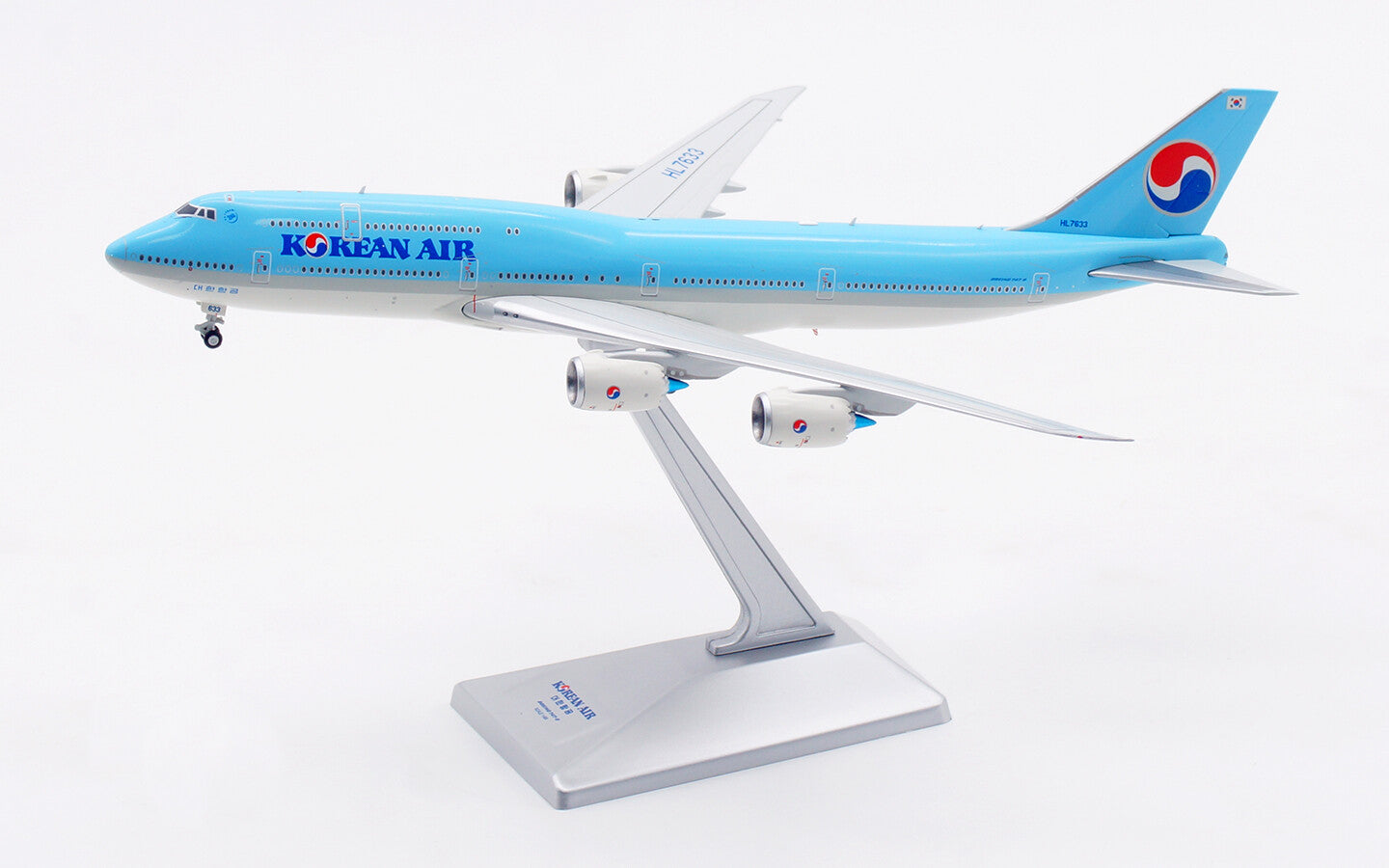 1:400 HX Models KOREAN AIR BOEING 747-8 Passenger Plane Diecast Airplane Model