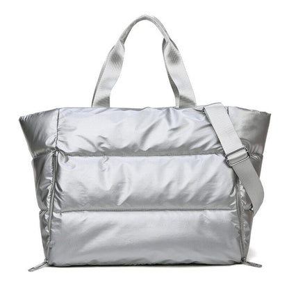 Shoulder Bag Women Nylon Bags Cotton Feather Down Big Tote Female Handbag