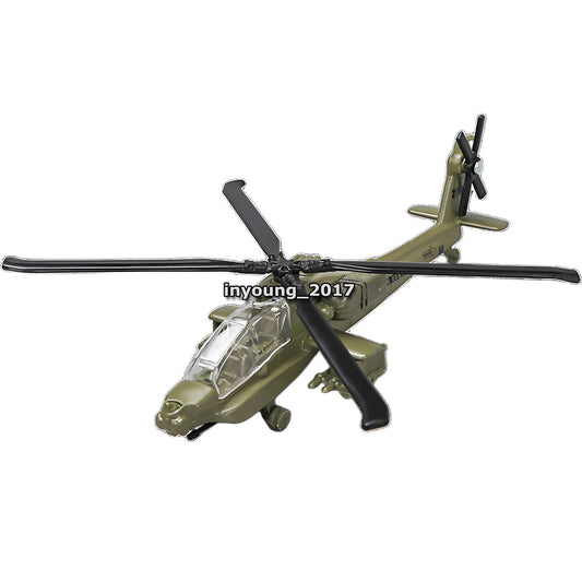 5.1" Boeing AH-64 Apache Helicopter Model Diecast Toy Airplane for Boys Kids