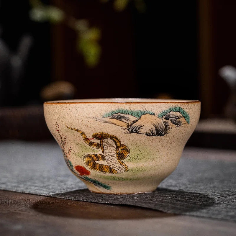 Chinese Zodiac Porcelain Teaware Tea Ceremony Teacup Kungfu Tea-tasting Cup