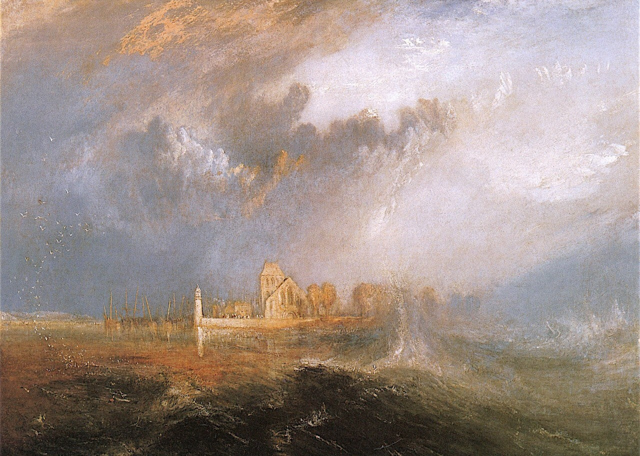 Dream-art Oil painting Mouth-of-the-Seine-Quille-Boeuf-Joseph-Mallord-William-Tu