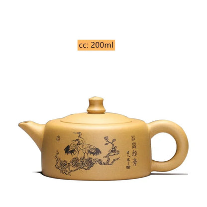 200ml/280ml Yixing Purple Clay Tea Pot Ore Section Kettle Handmade Zisha Teapot