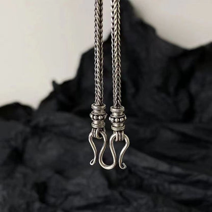 Universal Clasp Chain Necklace 80cm Vintage Unisex Sweater Chain Fashion