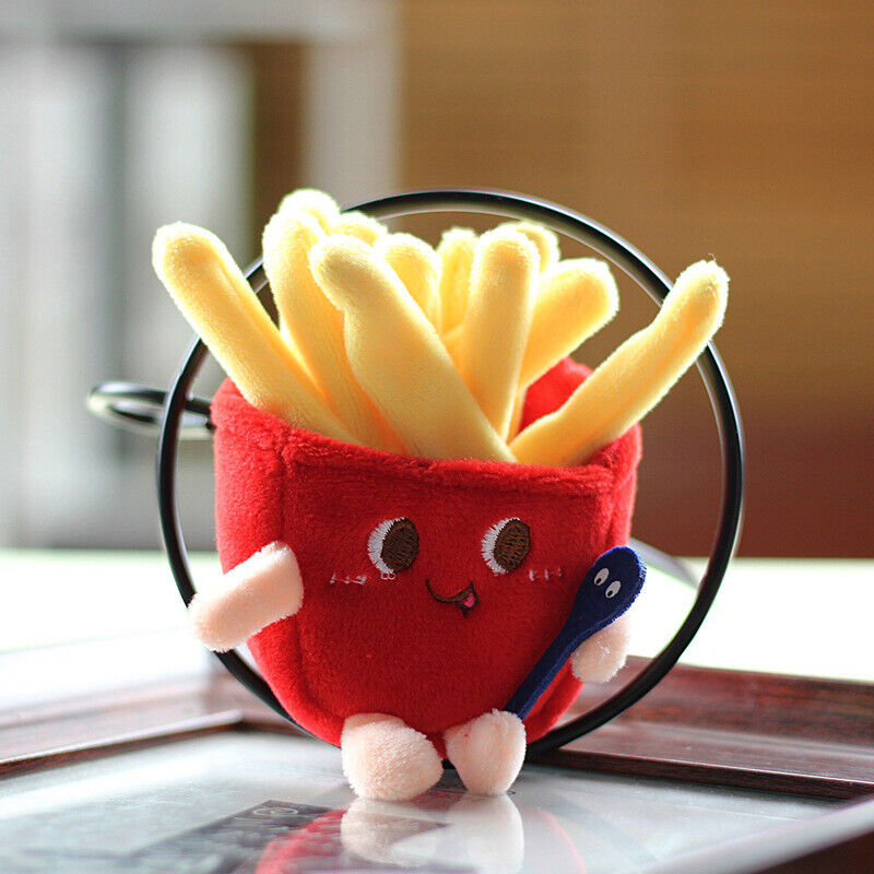 Creative Cute Cartoon Food Styling Plush Pendant Keychain Bag Charms Decoration