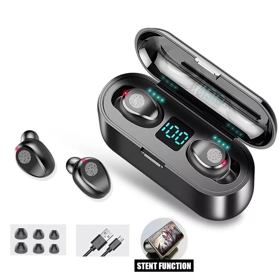 Waterproof Bluetooth 5.0 Earbuds Stereo Sport Wireless Headphones in Ear Headset