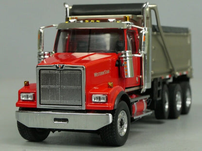 1:50 DM Western Star Dump Truck Construction Machines Equipment Diecast Model