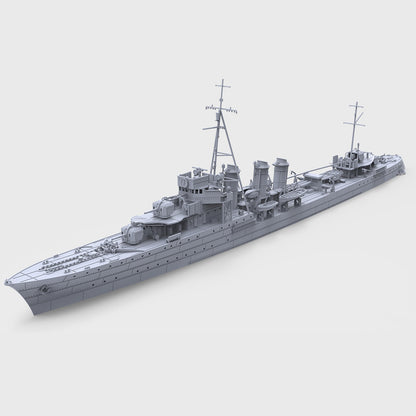SSMODEL 1/700 Bourrasque-Class French Destroyer Bourrasque 1939