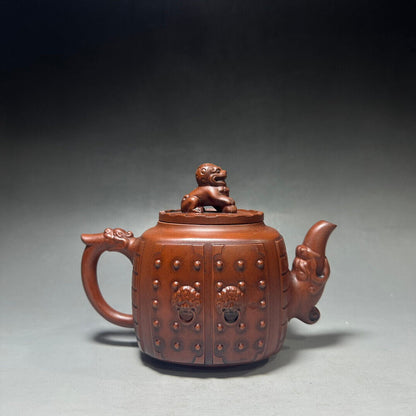 Chinese Yixing Zisha Clay Handmade Exquisite Teapot （大宅门 底款：大明八年）