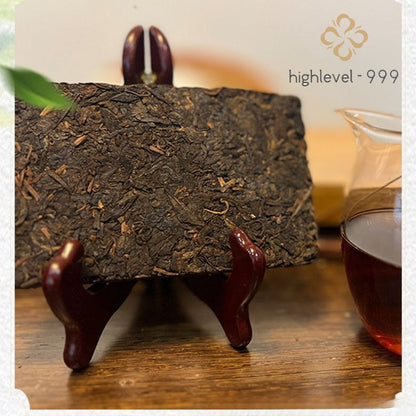 250g Ripe Pu'er Tea Brick Yunnan Menghai Yiwu Dark Tea Aged Dried Leaf Tea