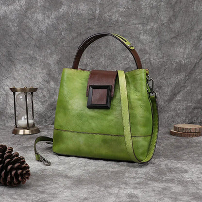 Women's Bag Genuine Shoulder Bags Women Bag First Layer Cowhide Bags Female