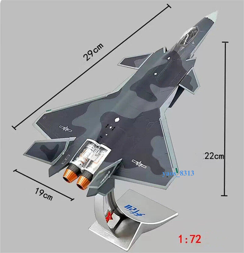 1/72 Scale Trumpeter Chengdu J-20 Stealth Fighter Mighty Dragon Model