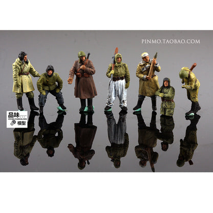 1/72 Soviet battlefield Soviet Union 7 soldiers Model