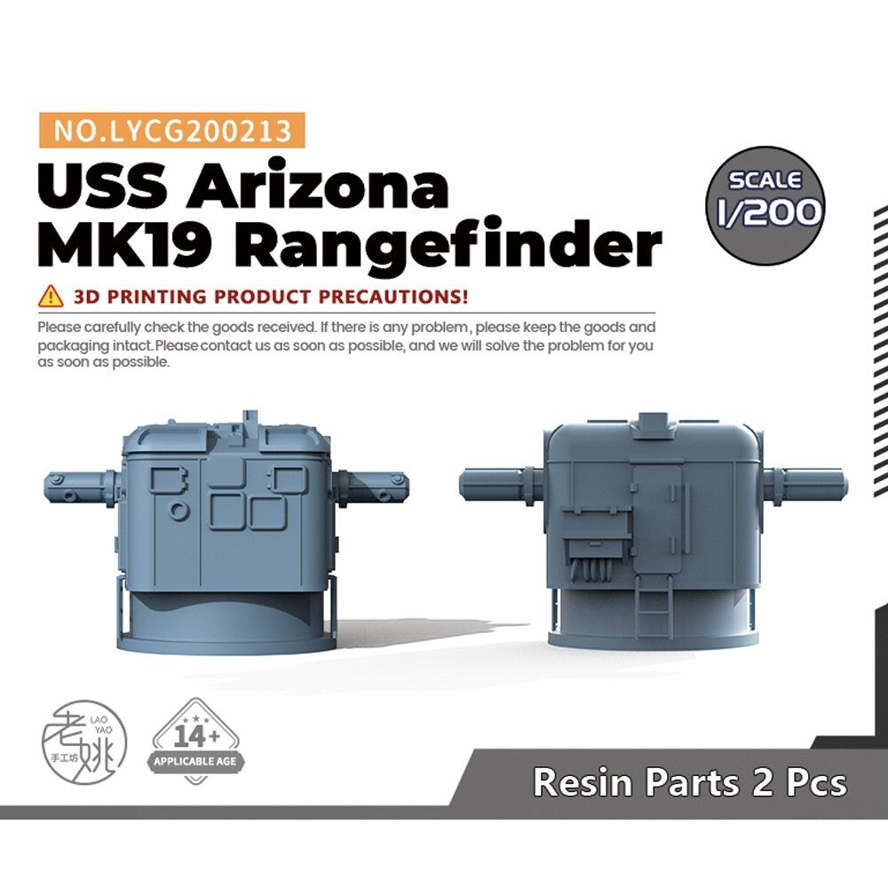 Yao's Studio LYCG200213 1/200 Model Upgrades USS Arizona MK19 Rangefinder 4pcs