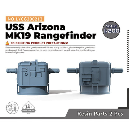 Yao's Studio LYCG200213 1/200 Model Upgrades USS Arizona MK19 Rangefinder 4pcs