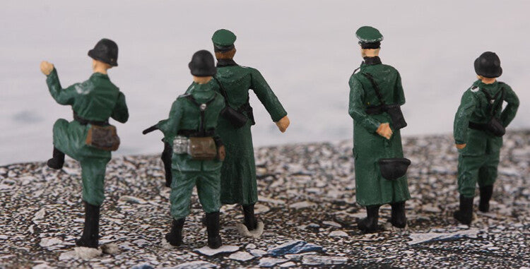 PMA German soldiers 5 figures winter infantry 1/72 Finished 5 figures model Set