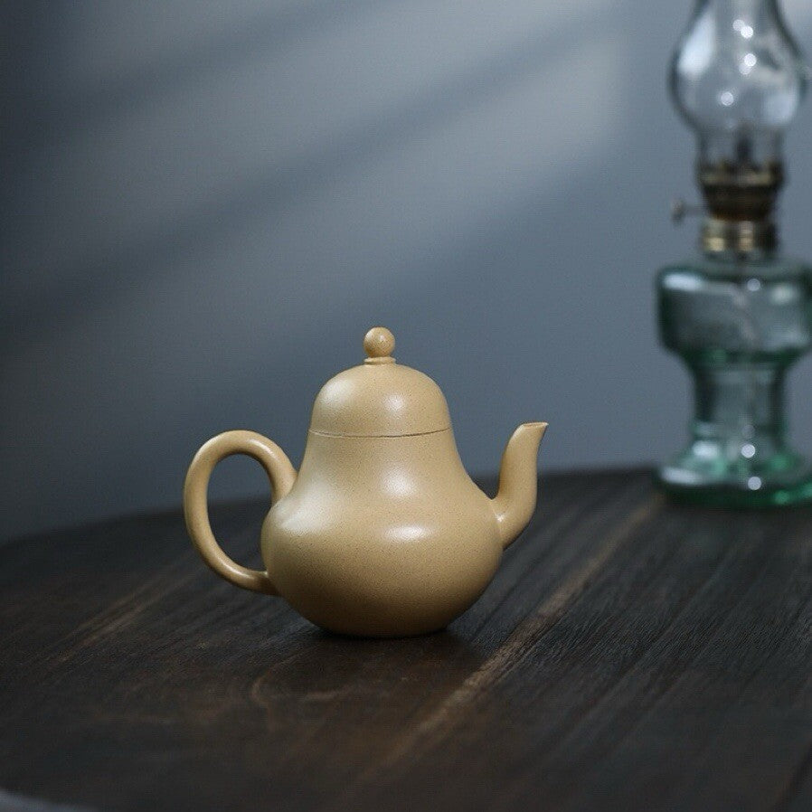 120cc Pot Yixing Zisha Green Clay Original Benshan Lvni Handmade Siting Teapot