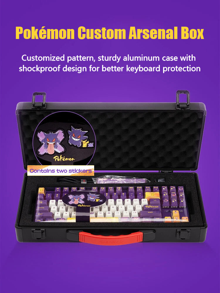 Cherry Pokémon Gengar MX8.2 XAGA Wireless MX2A Red Switch Mechanical Keyboard