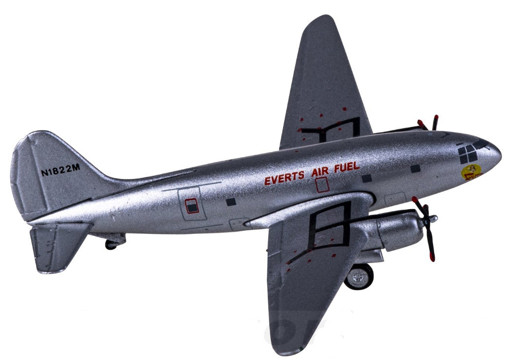 1:400 AeroClassics Everts Air Fuel Curtiss C-46 Passenger Airplane Diecast Model