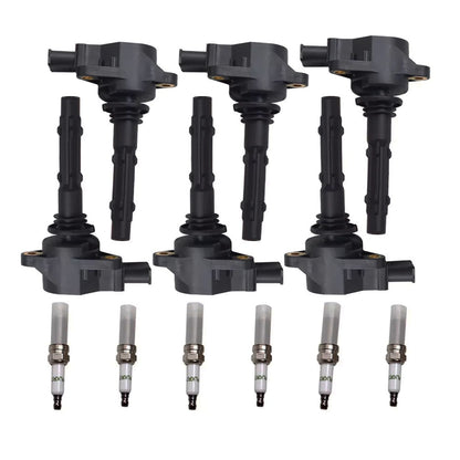 6PCS Ignition Coil & Spark Plug Set For Mercedes-Benz ML350 ML450 ML550