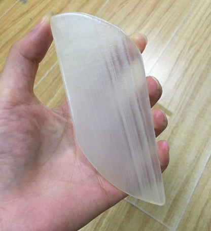2Pcs Gua Sha Jade Massage Tools Scraper Face Massager Guasha Board Facial Stone