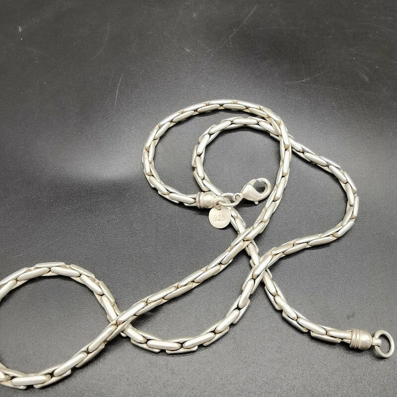 58Cm Exquisite Chinese Tibet Silver Handmade Necklace