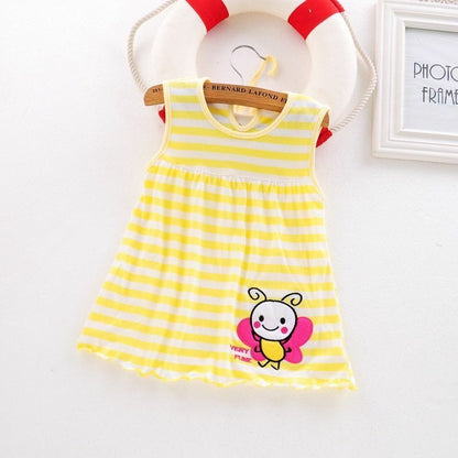 Baby Dress Girls Infantile Cotton Children's Clothes Flower Style Kids Clothing