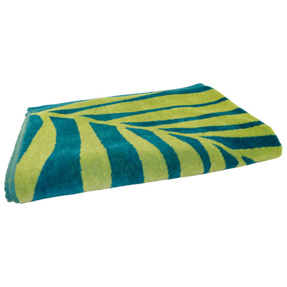Turquoise Keep Chillin' Velour Beach Towel (100% Cotton, 36" x 70", GSM 400)