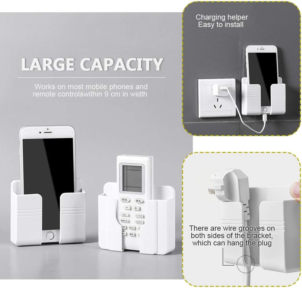 Holder Wall Mounted Mobile Phone Charging Organizer Storage Box Stand Rack Lot