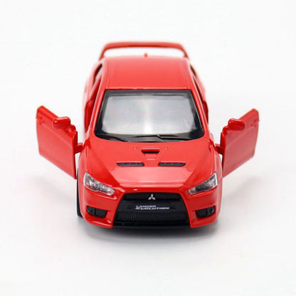 1/41 Scale Mitsubishi Lancer Evolution X Model Car Metal Diecast Toy Cars Red