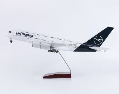 46CM 1:160 Lufthansa AIRBUS A380 Passenger Airplane Landing Gear Resin Model